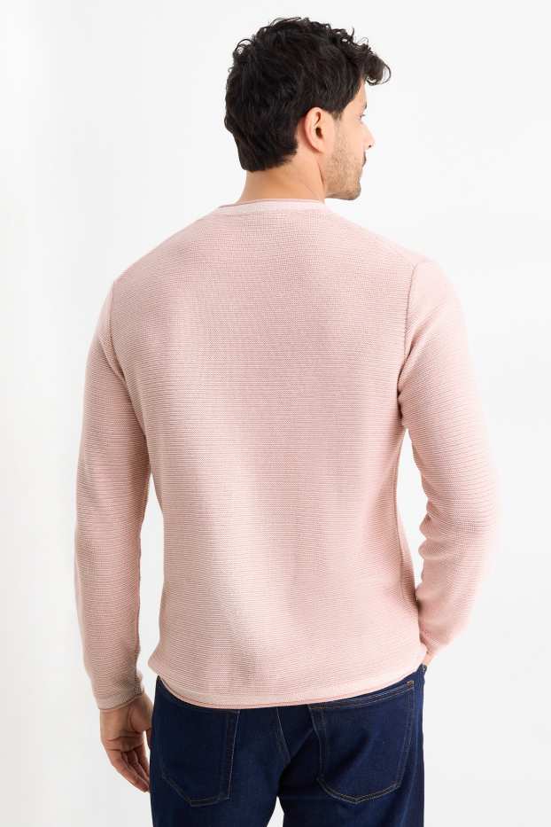 Pánské - Svetr - růžová