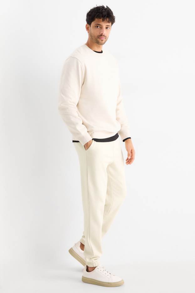Herren - Jogginghose - cremeweiss