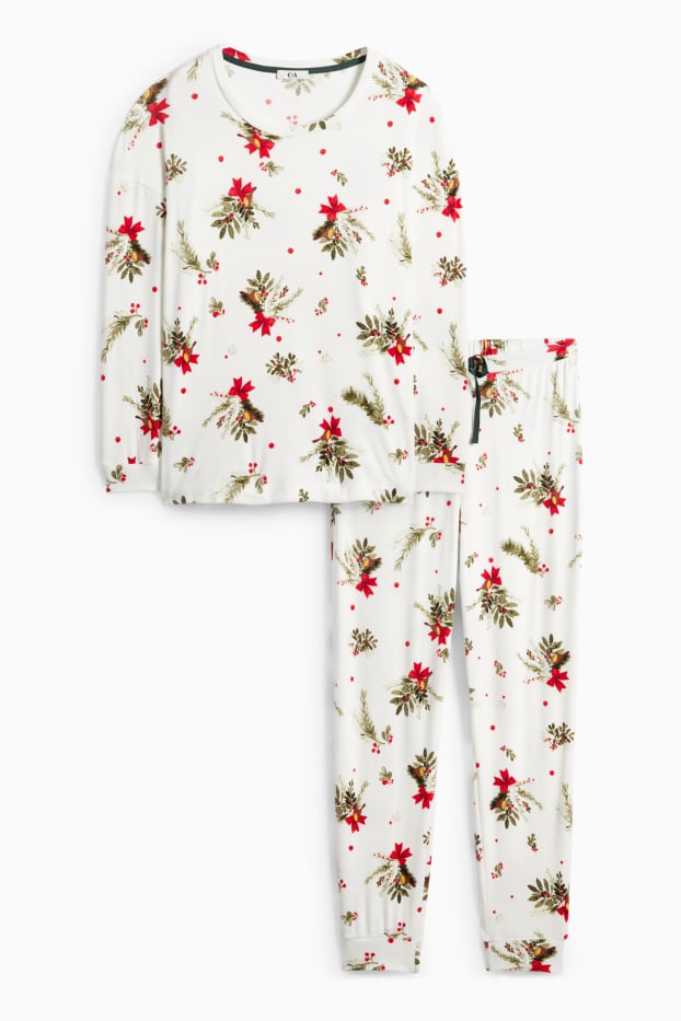 Femmes - Pyjama - blanc crème