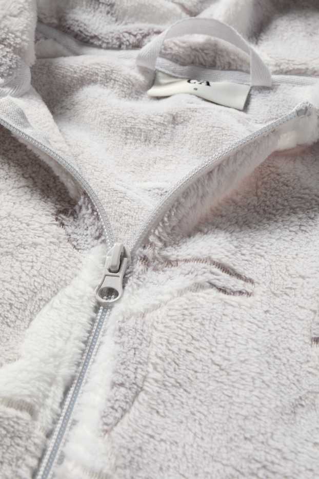 Dames - Badjas - lichtgrijs