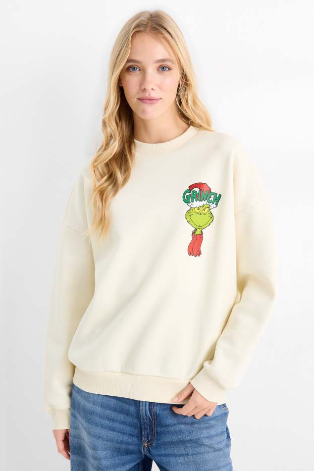 Dona - Dessuadora nadalenca - El Grinch - beix clar