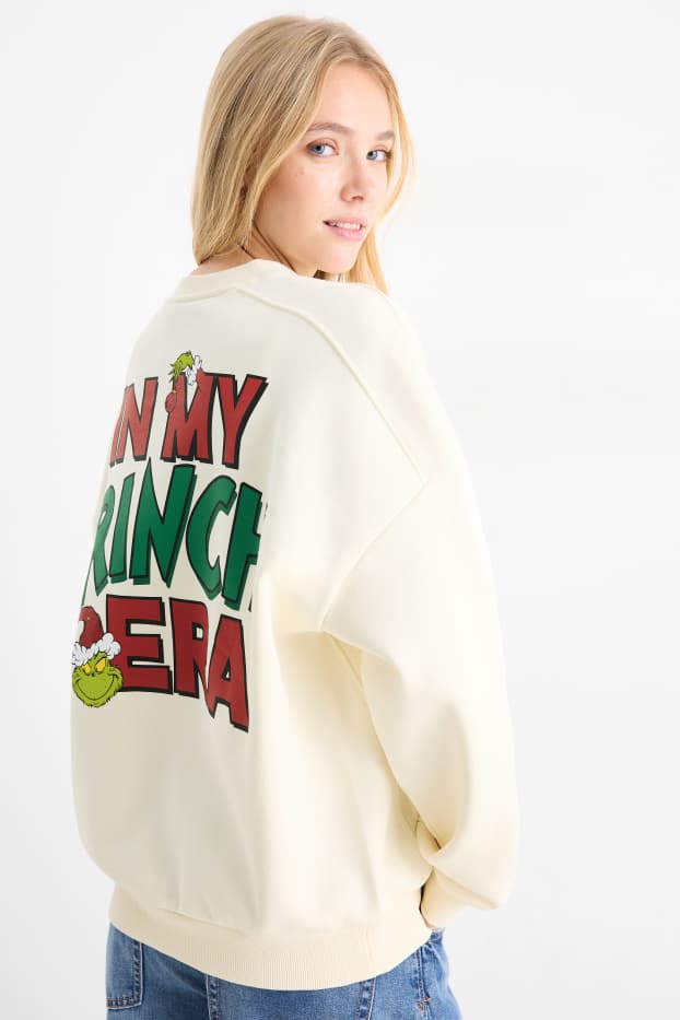 Dona - Dessuadora nadalenca - El Grinch - beix clar