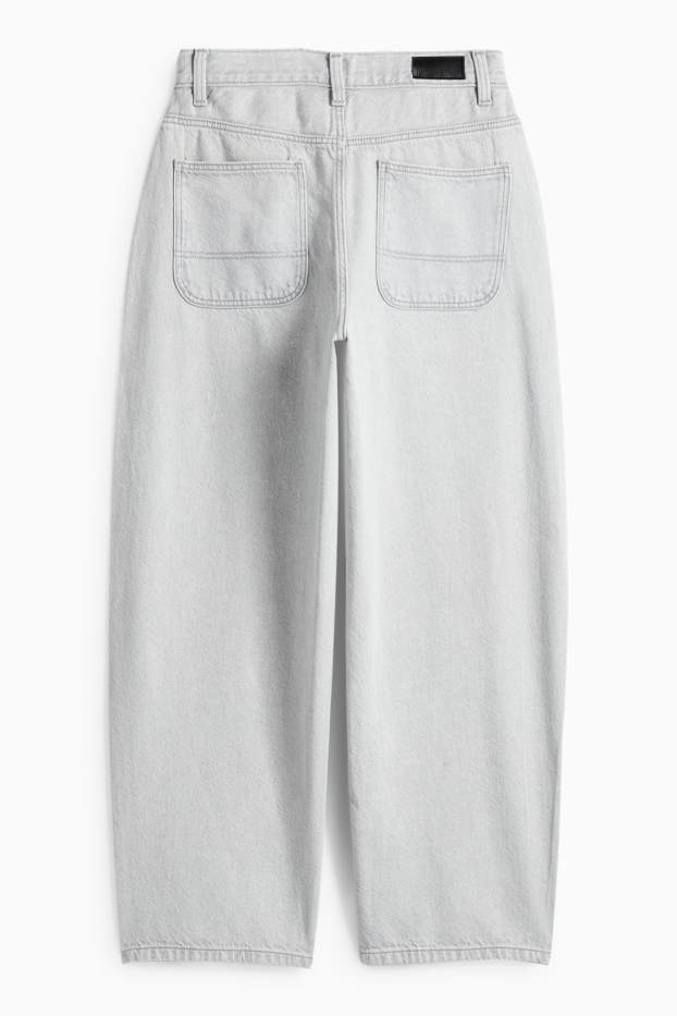 Děti - dívky - Relaxed jeans - džíny - světle šedé