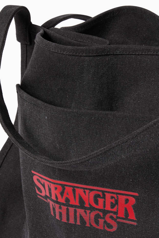 Damen - Großer Shopper - Stranger Things - schwarz