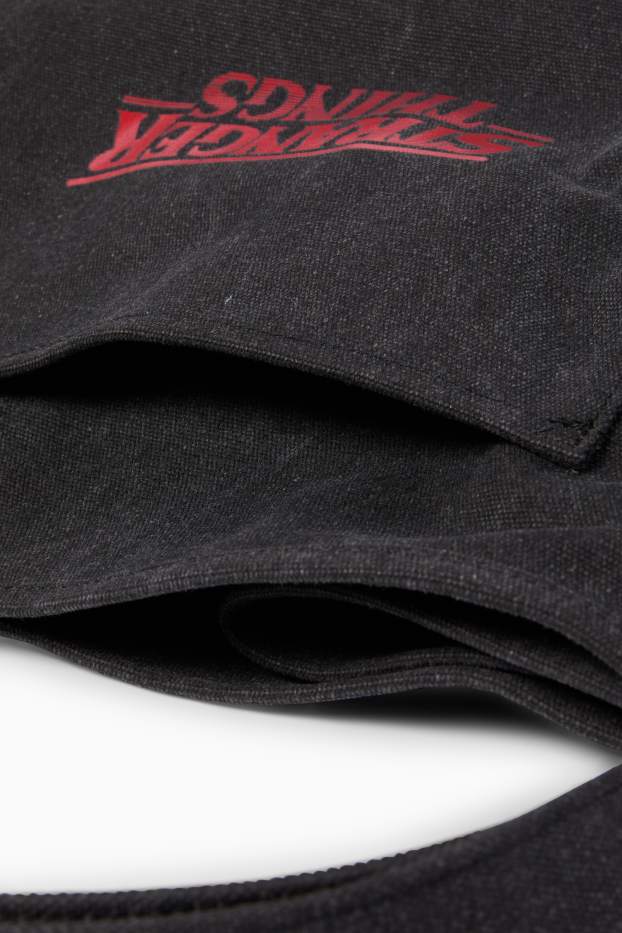 Damen - Großer Shopper - Stranger Things - schwarz