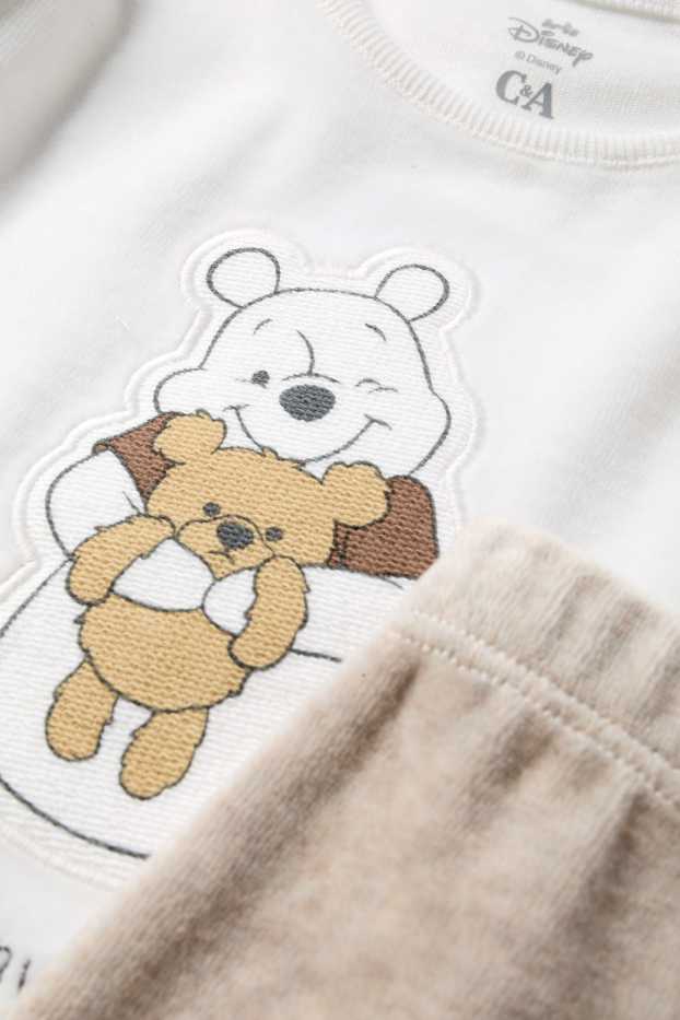 Neonati - Winnie the Pooh - pigiama invernale per neonati - 2 pezzi - bianco