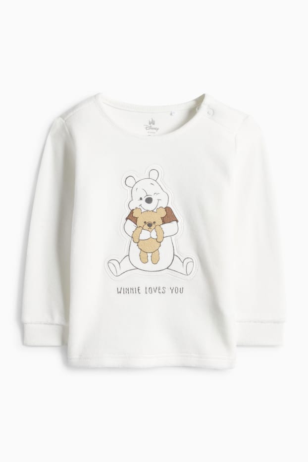 Neonati - Winnie the Pooh - pigiama invernale per neonati - 2 pezzi - bianco