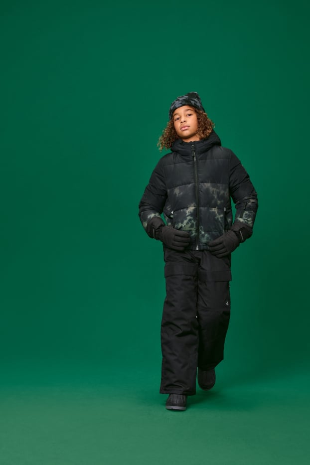 Kinderen: jongens - Skihandschoenen - waterdicht - zwart