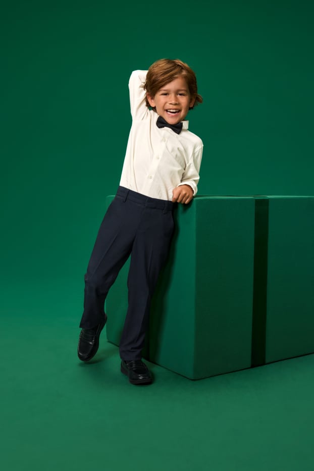 Kinder Jungen - Baukasten-Hose - Stretch - LYCRA® - dunkelblau