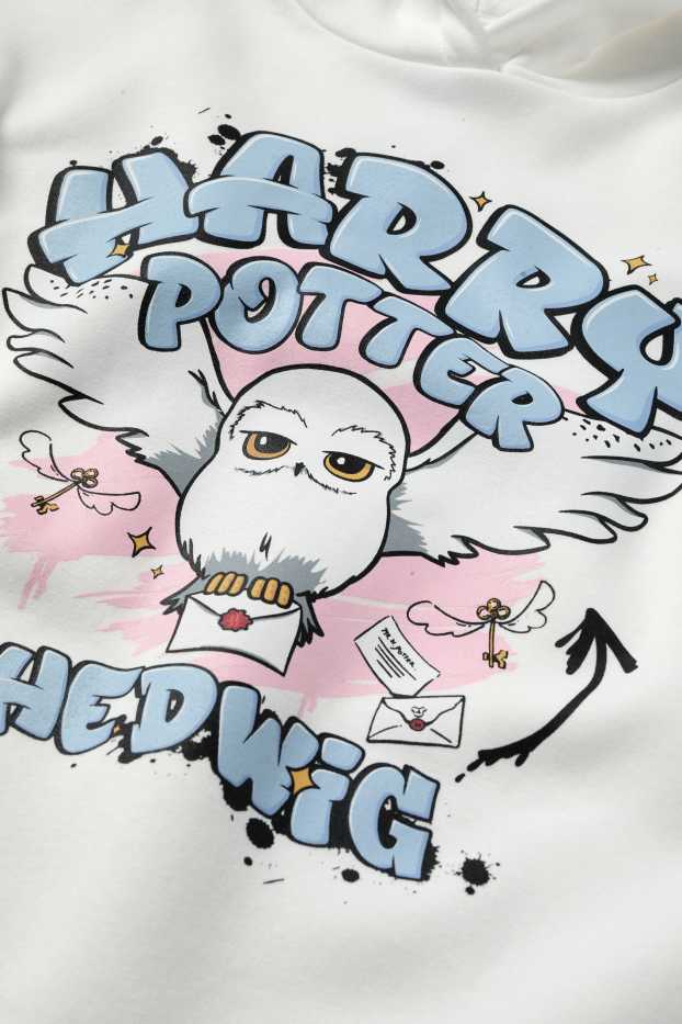 Enfants filles - Harry Potter - sweat à capuche - blanc