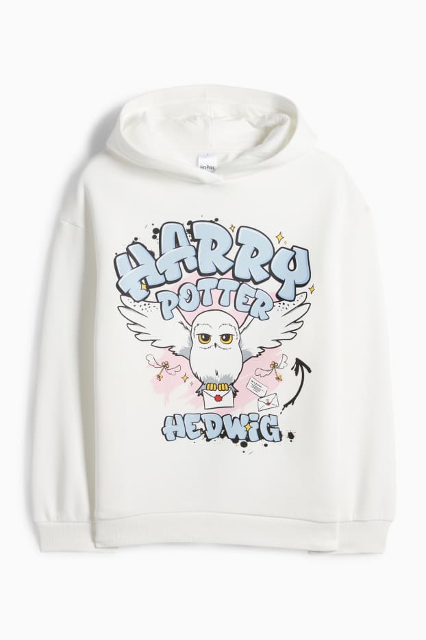 Enfants filles - Harry Potter - sweat à capuche - blanc