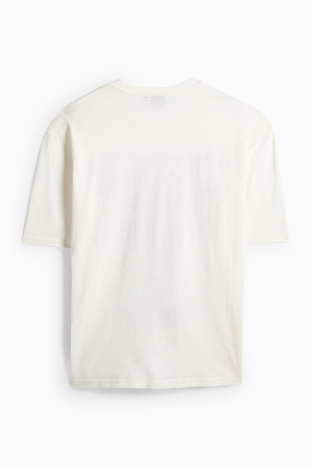 Bărbați - Tricou - supradimensionat - Stranger Things - alb-crem