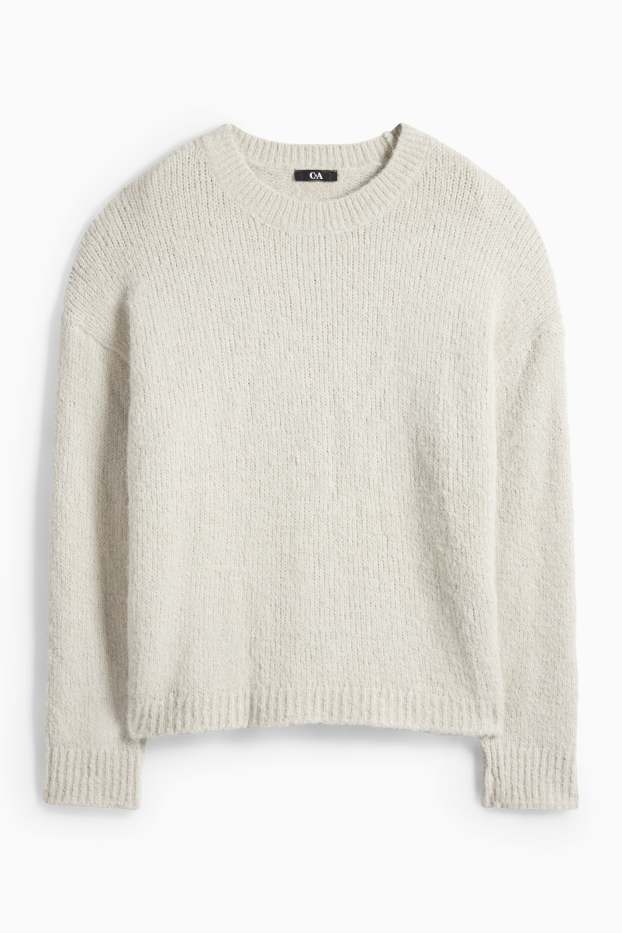 Dámské - Svetr - krémově bílá