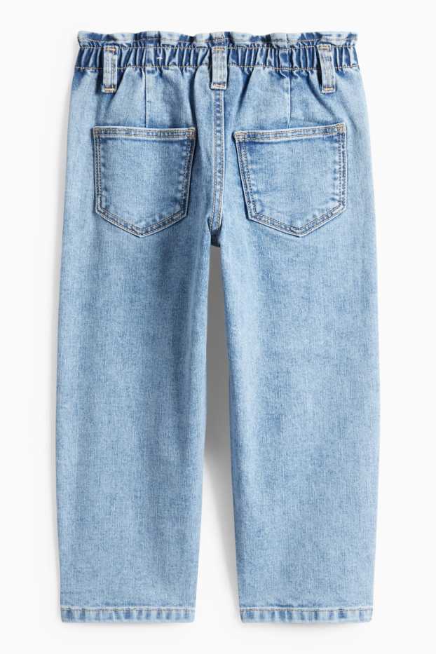 Kinder Mädchen - Herz - Relaxed Jeans - LYCRA® - helljeansblau
