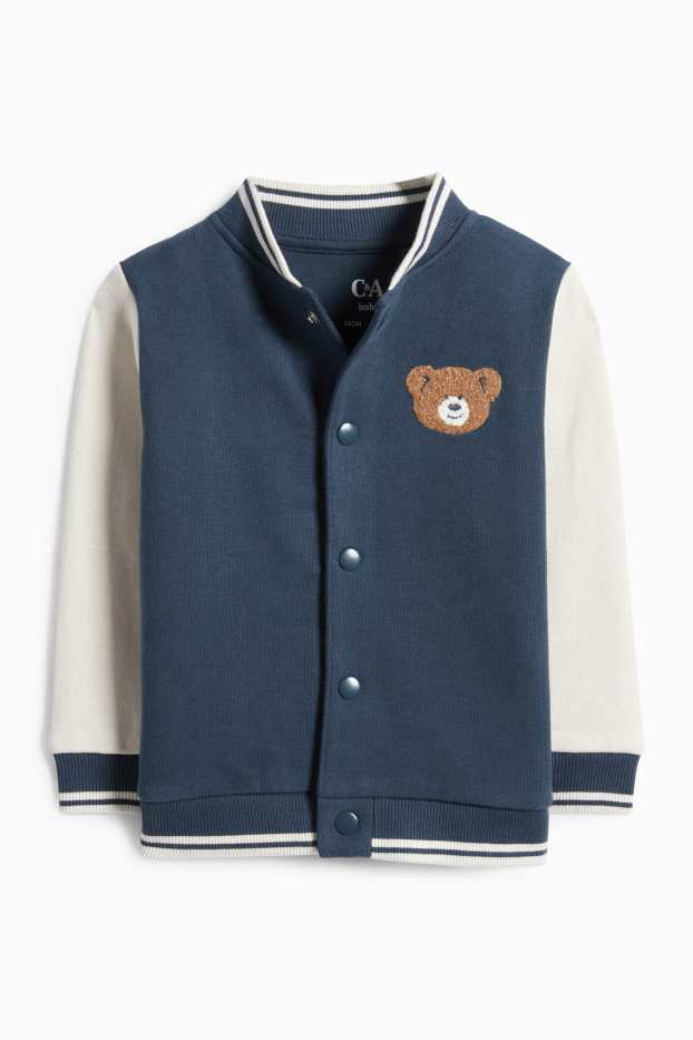 Bébés garçons - Oursons - veste en molleton bébé - bleu foncé