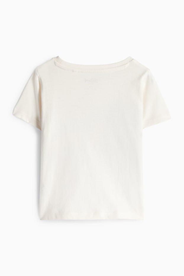 Nena - Lilo & Stitch - samarreta de màniga curta - efecte brillant - crema