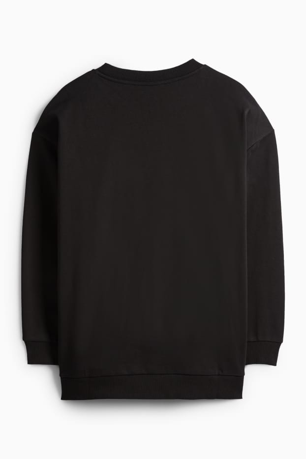 Femmes - Sweat de Noël - finition brillante - Le Grinch - bleu clair