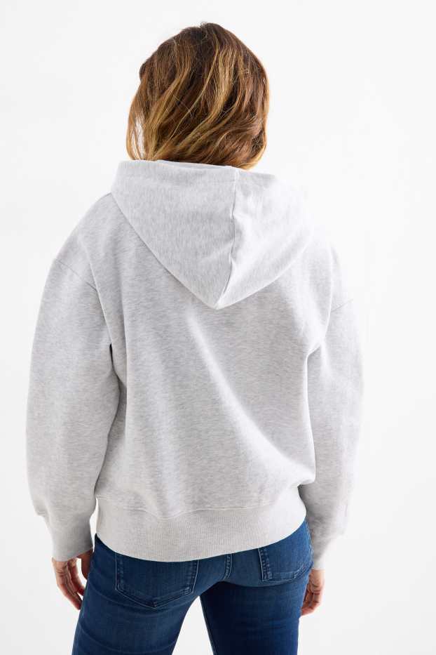 Dames - Hoodie - Mickey Mouse - licht grijs-mix