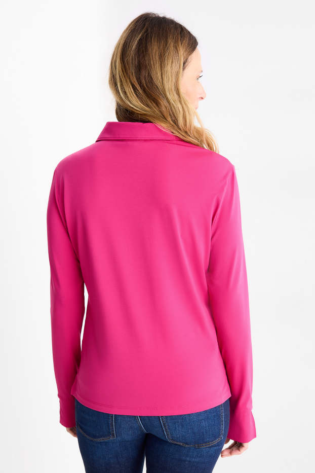 Dámské - Žerzejová halenka - růžová