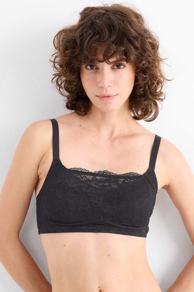 Donna - Reggiseno post-operatorio senza ferretti - nero