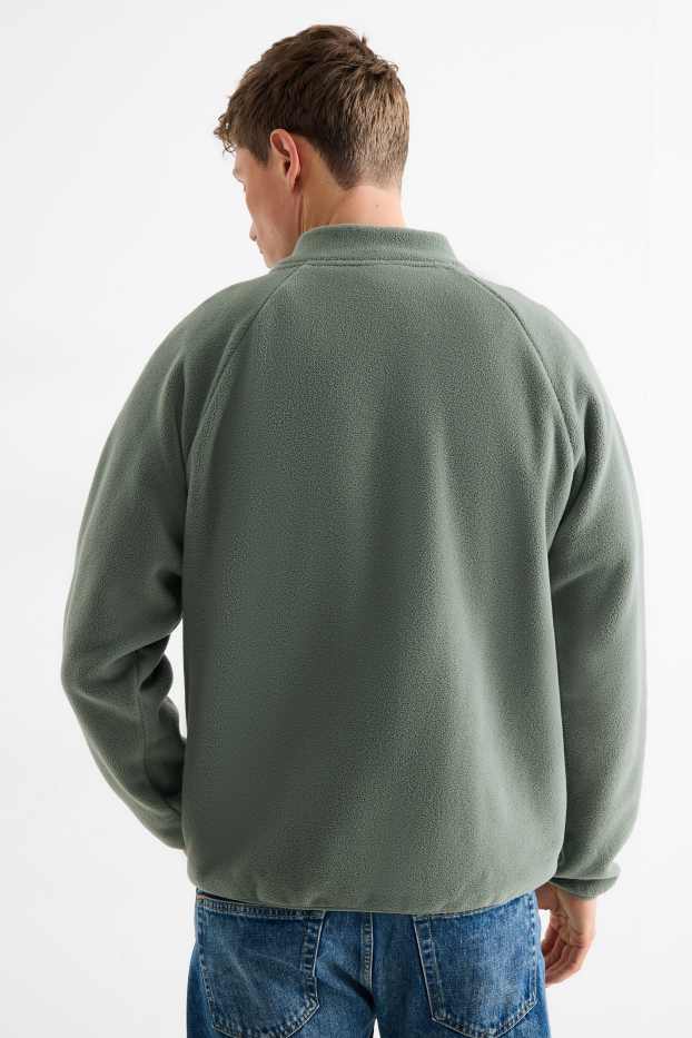 Hommes - Veste en polaire - vert foncé