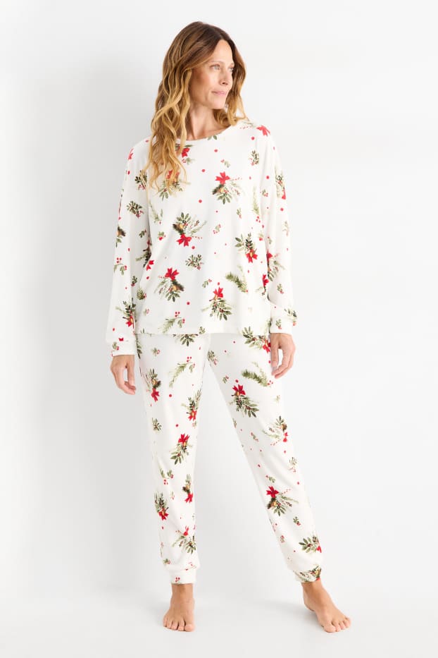 Femei - Pijama - alb-crem