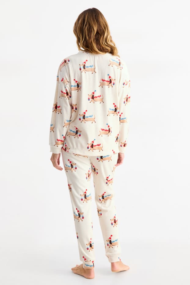 Femei - Pijama - alb-crem