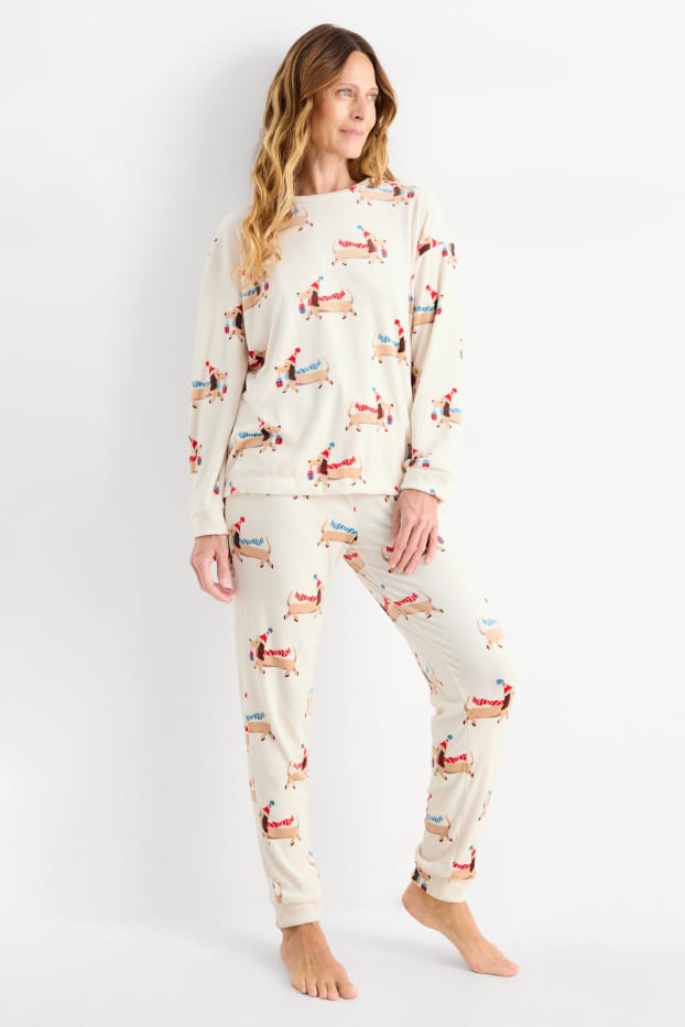 Femei - Pijama - alb-crem