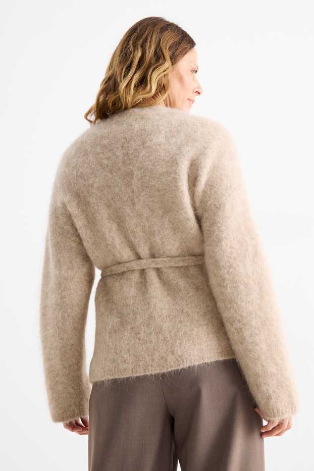 Donna - Cardigan - misto alpaca - beige