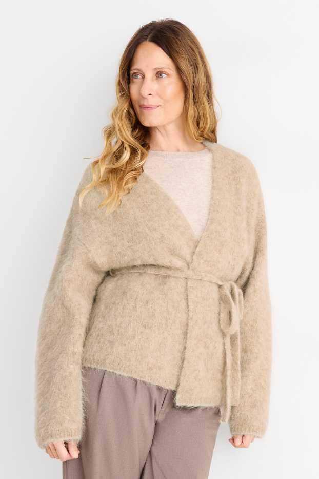 Donna - Cardigan - misto alpaca - beige