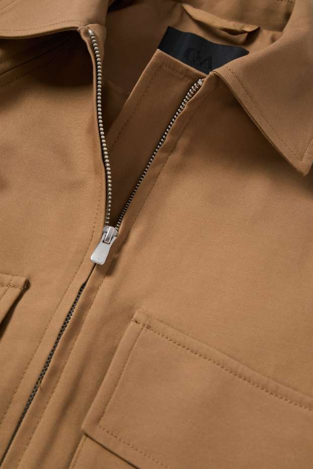 Dames - Jas met ceintuur - beige