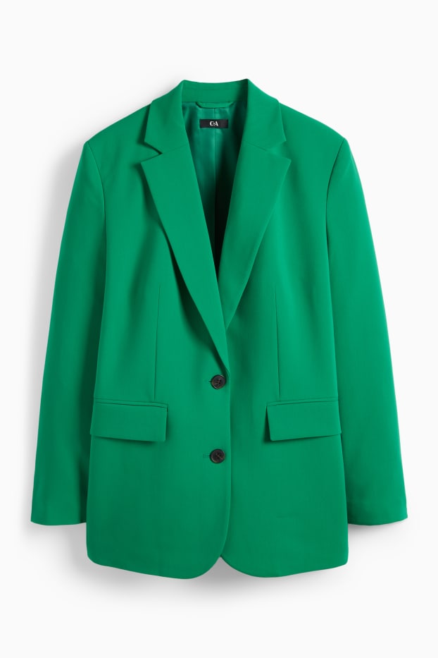 Femei - Blazer lung - relaxed fit - verde