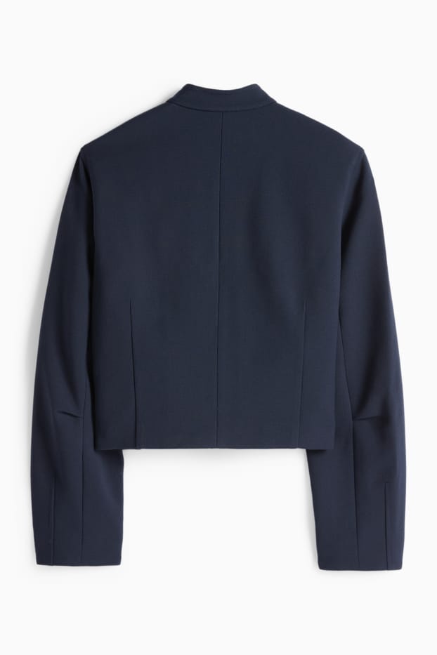 Damen - Crop Oversized-Blazer - dunkelblau