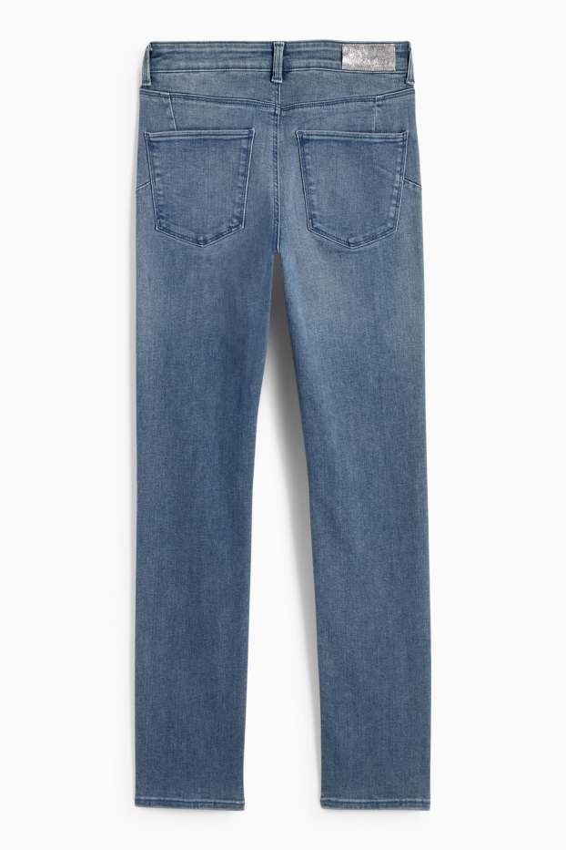 Dámské - Slim jeans - mid waist - tvarující džíny - LYCRA® - džíny - šedé