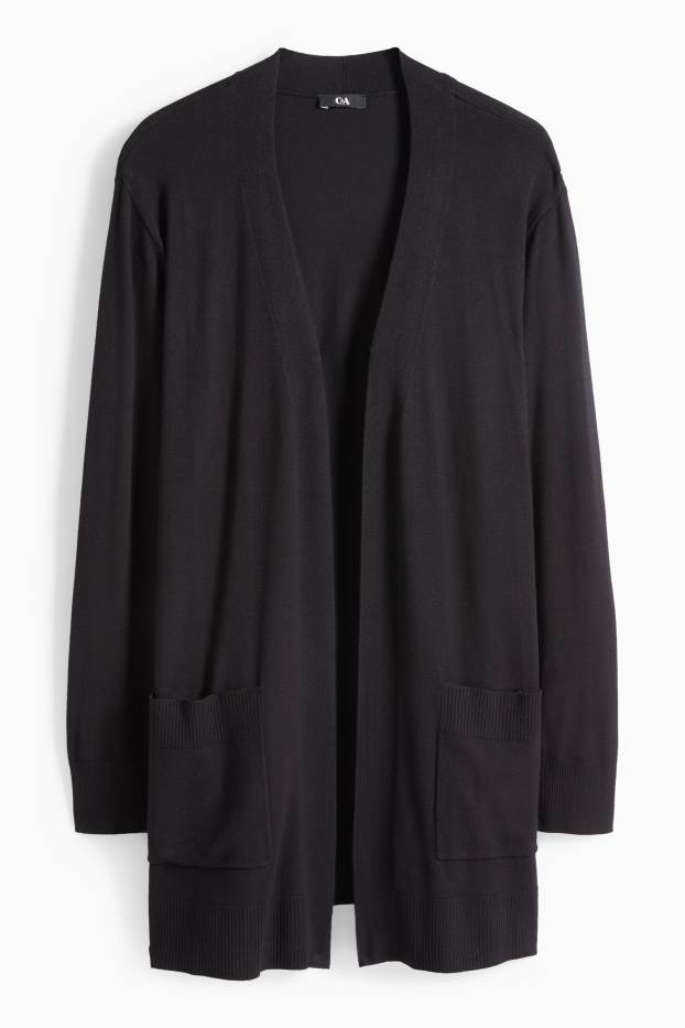 Donna - Cardigan lungo - nero