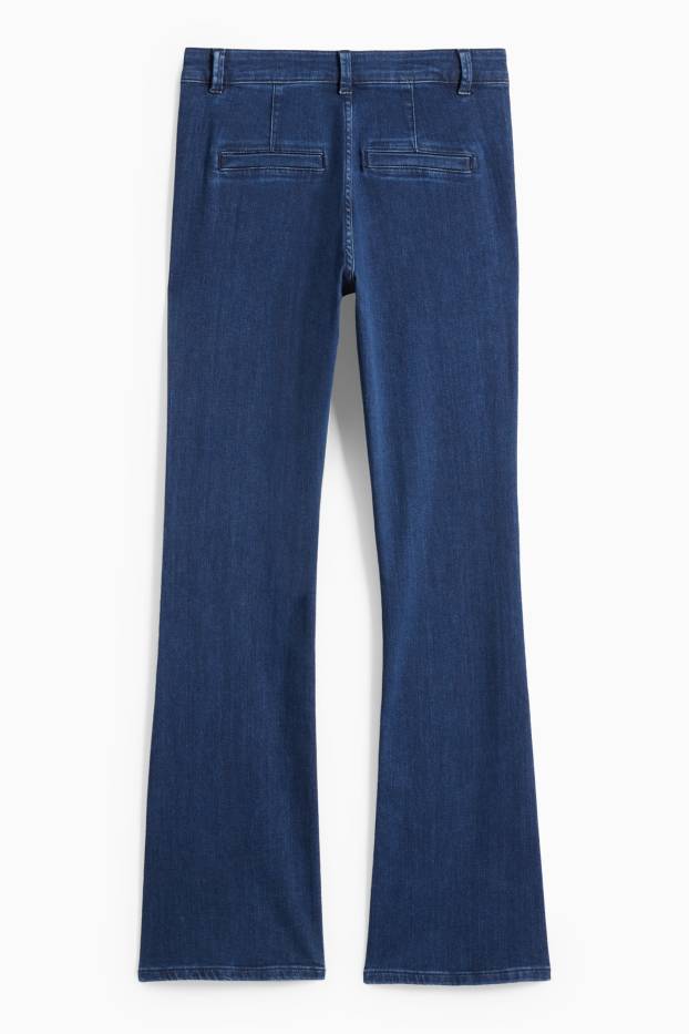 Dámské - Bootcut jeans - mid waist - džíny - modré