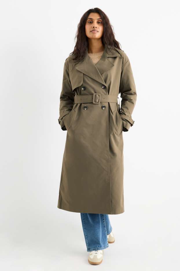 Damen - Trenchcoat - braun