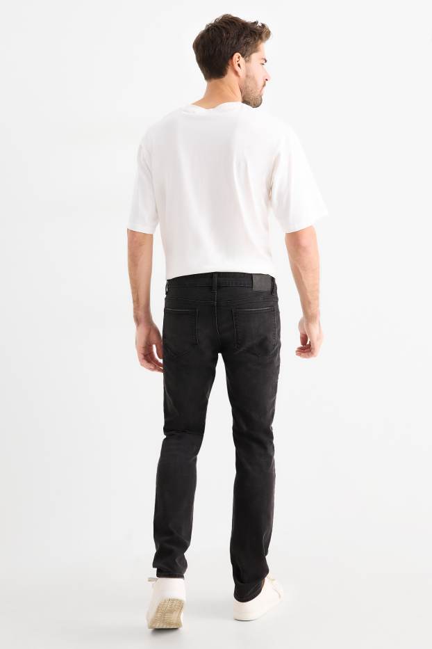 Pánské - Skinny jeans - džíny - tmavošedé