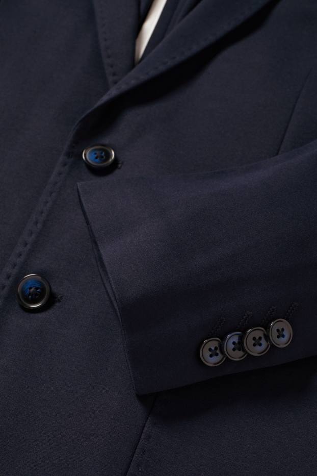 Herren - Baukasten-Sakko - Slim Fit - Stretch - dunkelblau