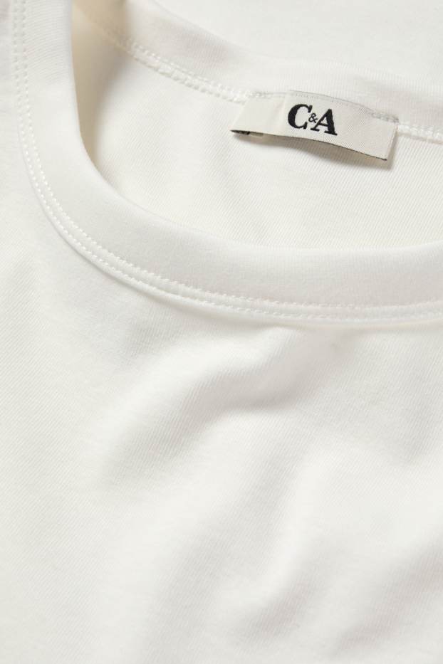 Damen - T-Shirt - Slim Fit - weiß