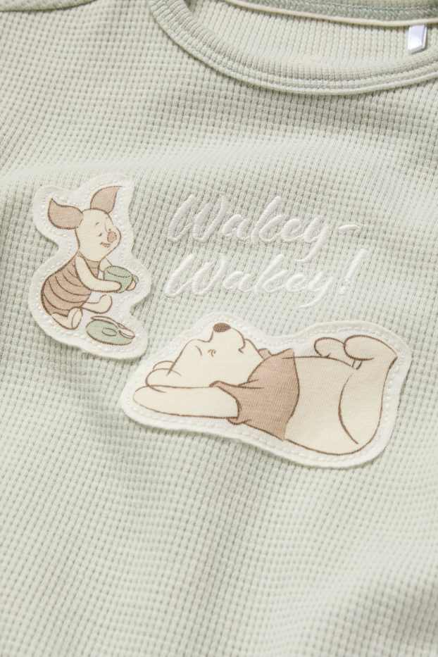 Unisexe - Winnie l’ourson - sweat pour bébé - finition texturée - vert menthe