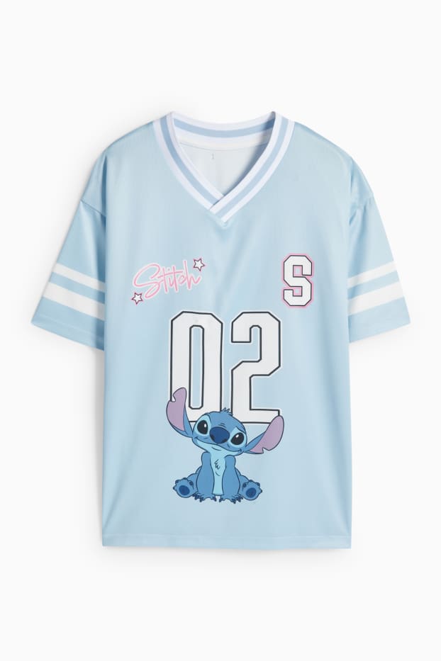 Children Girls - Lilo & Stitch - short sleeve T-shirt - light blue
