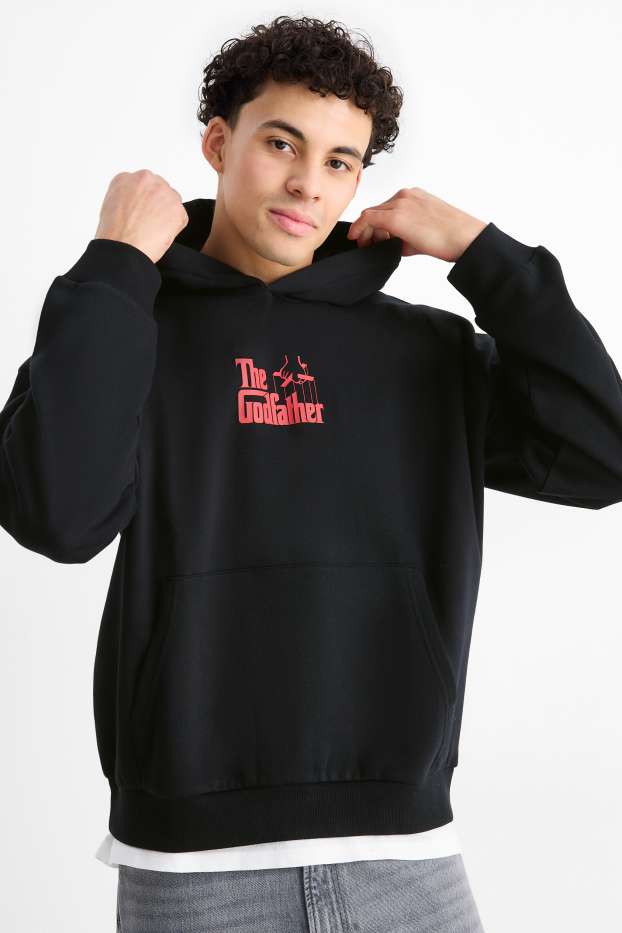 Hommes - Sweat à capuche - Le Parrain - noir