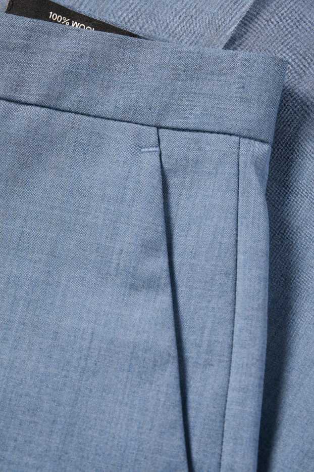 Uomo - Pantaloni di lana coordinabili - regular fit - blu