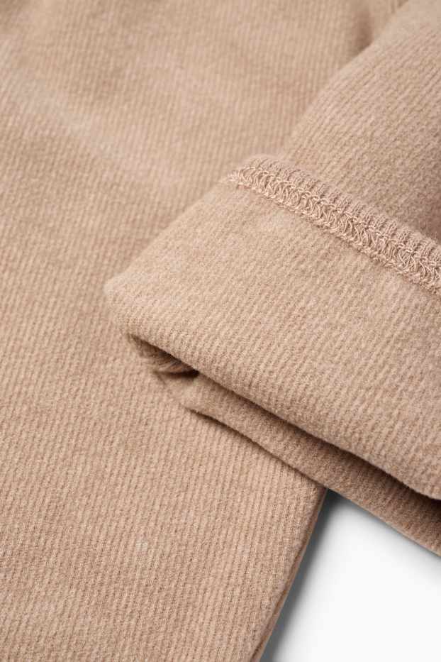 Unisexe - Bas de jogging chaud pour bébé - beige