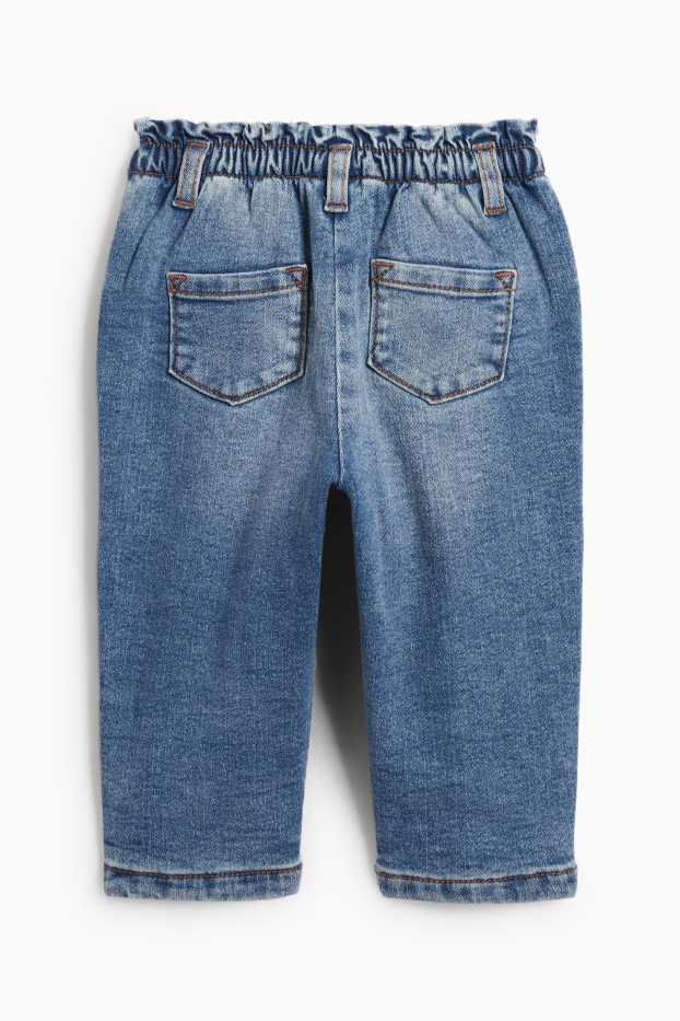 Baby Mädchen - Bärchen - Baby-Jeans - Thermojeans - jeansblau