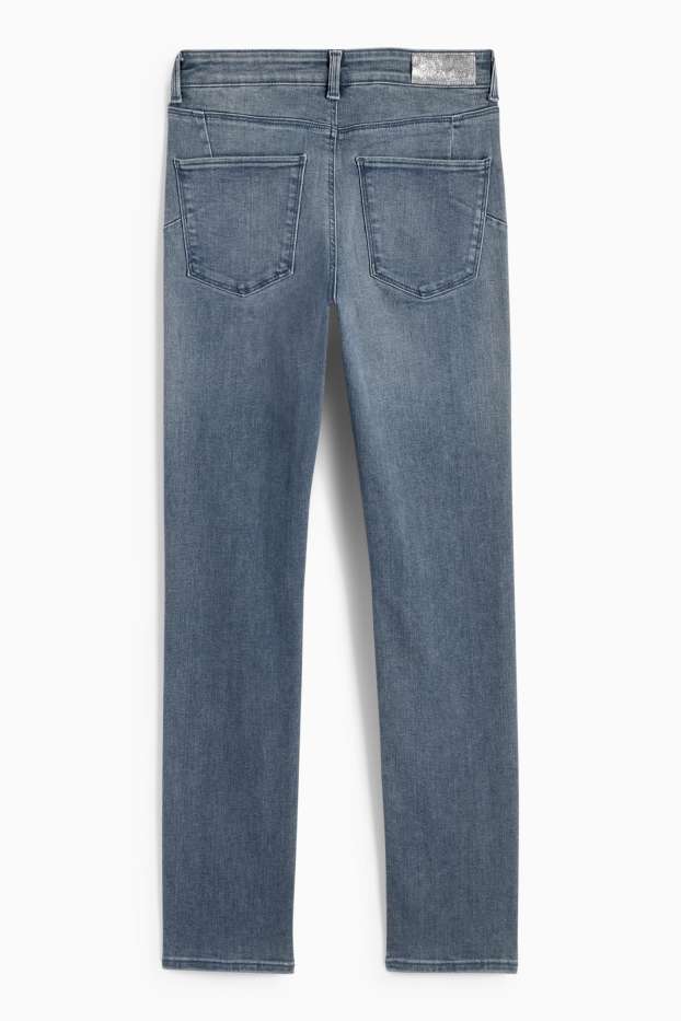 Dames - Slim jeans - mid waist - shaping jeans - LYCRA® - jeansgrijs