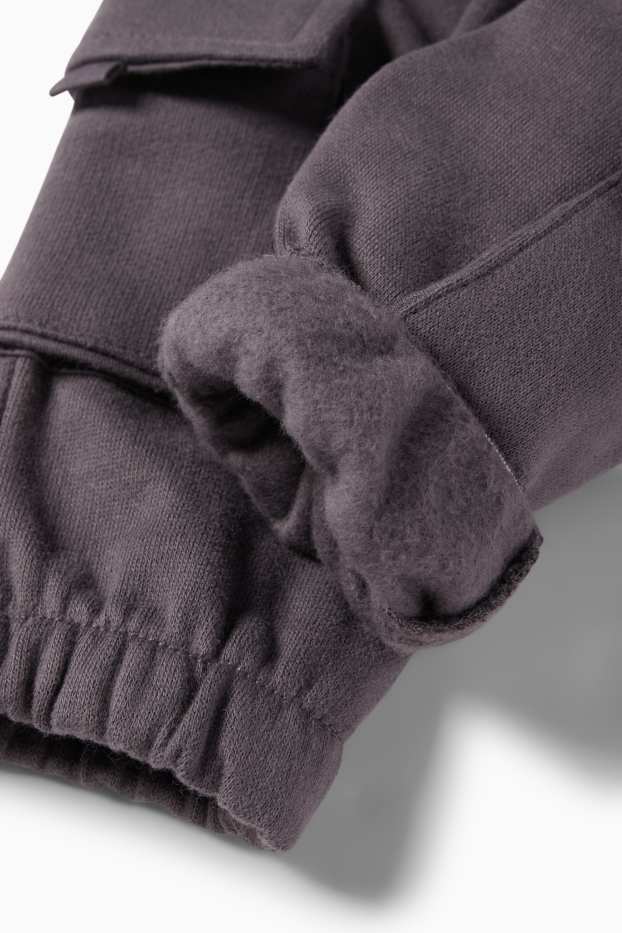 Baby: jongens - Babycargojoggingbroek - donkergrijs