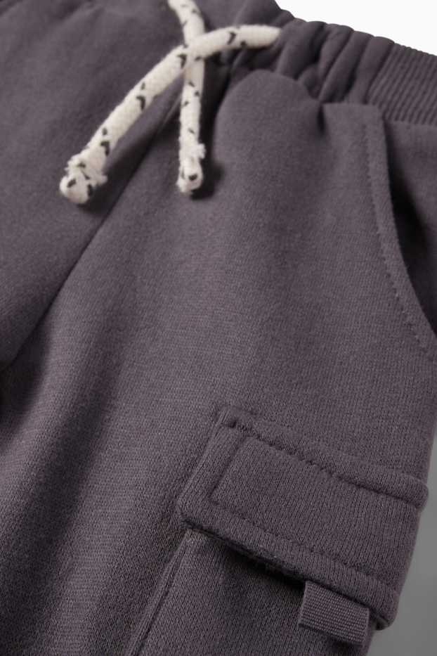 Baby: jongens - Babycargojoggingbroek - donkergrijs