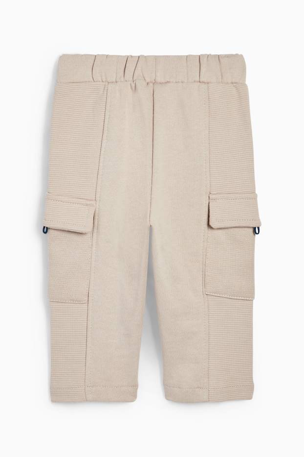 Baby Jungen - Baby-Cargo-Jogginghose - beige